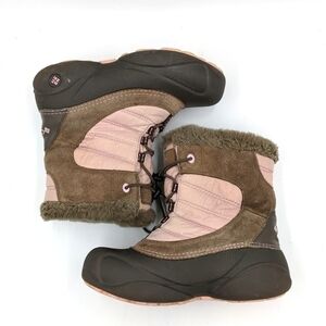 Columbia Lined Winter Snow Boots 3Y Youth